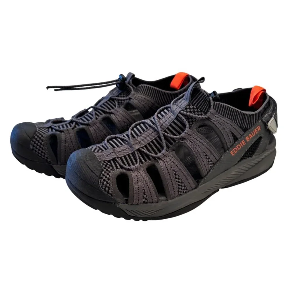 Eddie Bauer Men's Yesler Sandal Toggle Rubber Sole Size 8 Gray NWOB $49